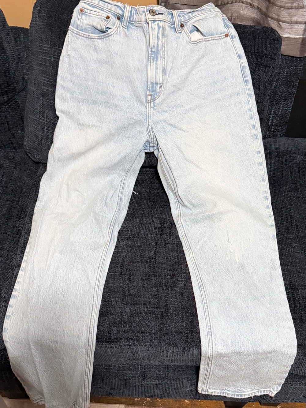 Abercrombie & Fitch Light Blue Straight Leg Jeans